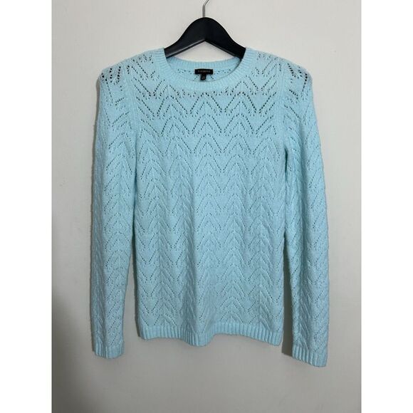 Talbots Women's Sweater Turquoise Blue Soft Pullover Soft Crew Neck Size XS - Picture 1 of 6